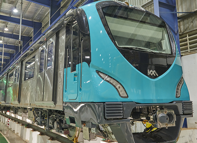 Inauguration du premier métro  Make in India  d'Alstom à Cochin